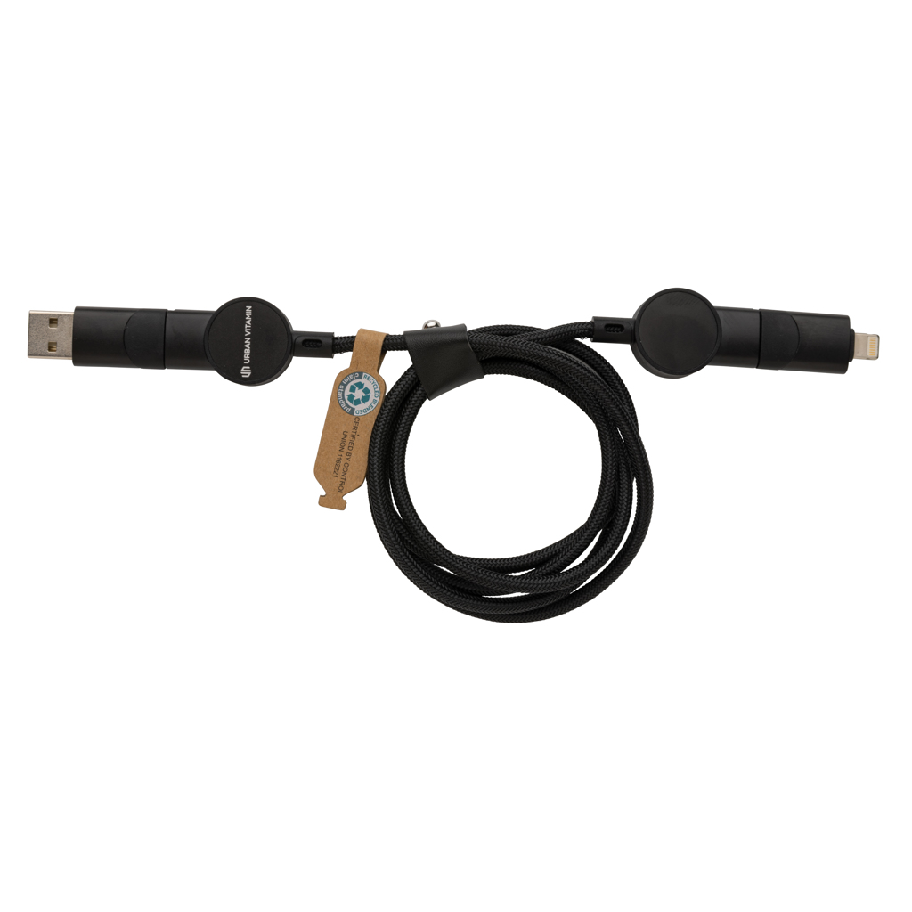 Oakland RCS rKunststoff 1,2m 6-in-1 Fast-Charging 45W Kabel