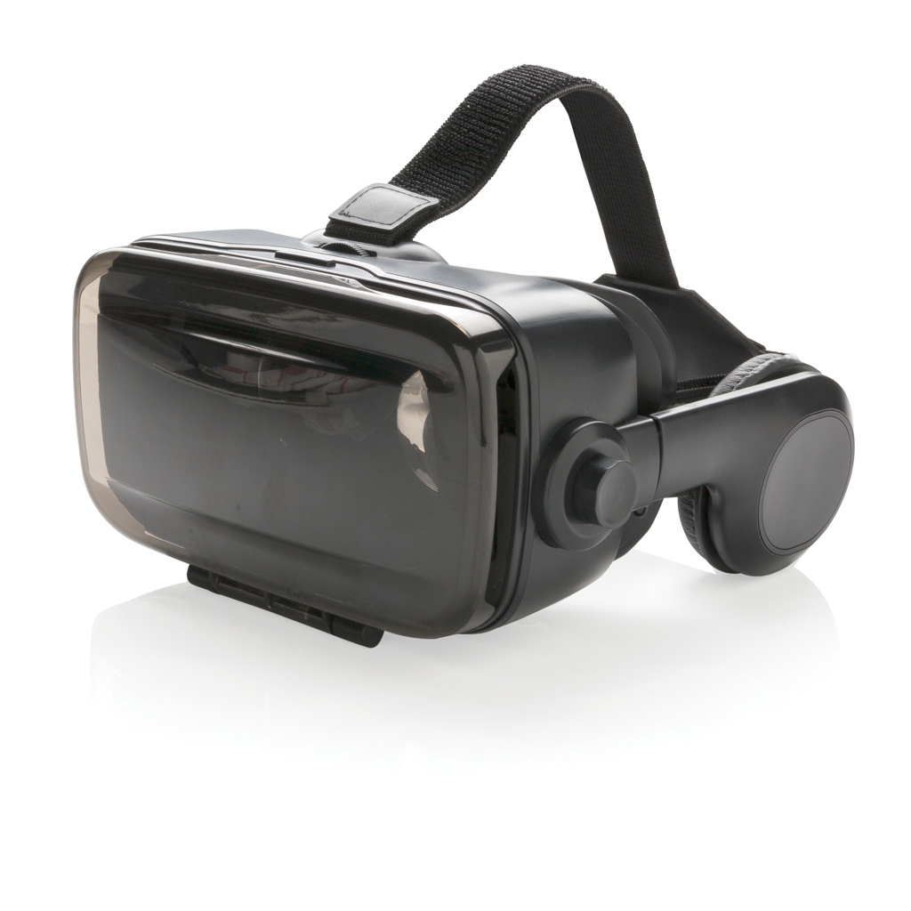VR-Brille mit integriertem Kopfhörer VR-Brille mit integriertem Kopfhörer