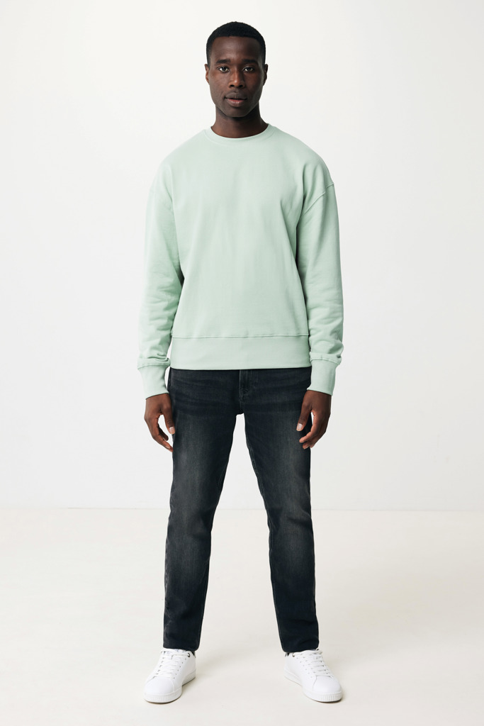 IQONIQ Kruger Relax-Rundhals-Sweater aus recycelt. Baumwolle