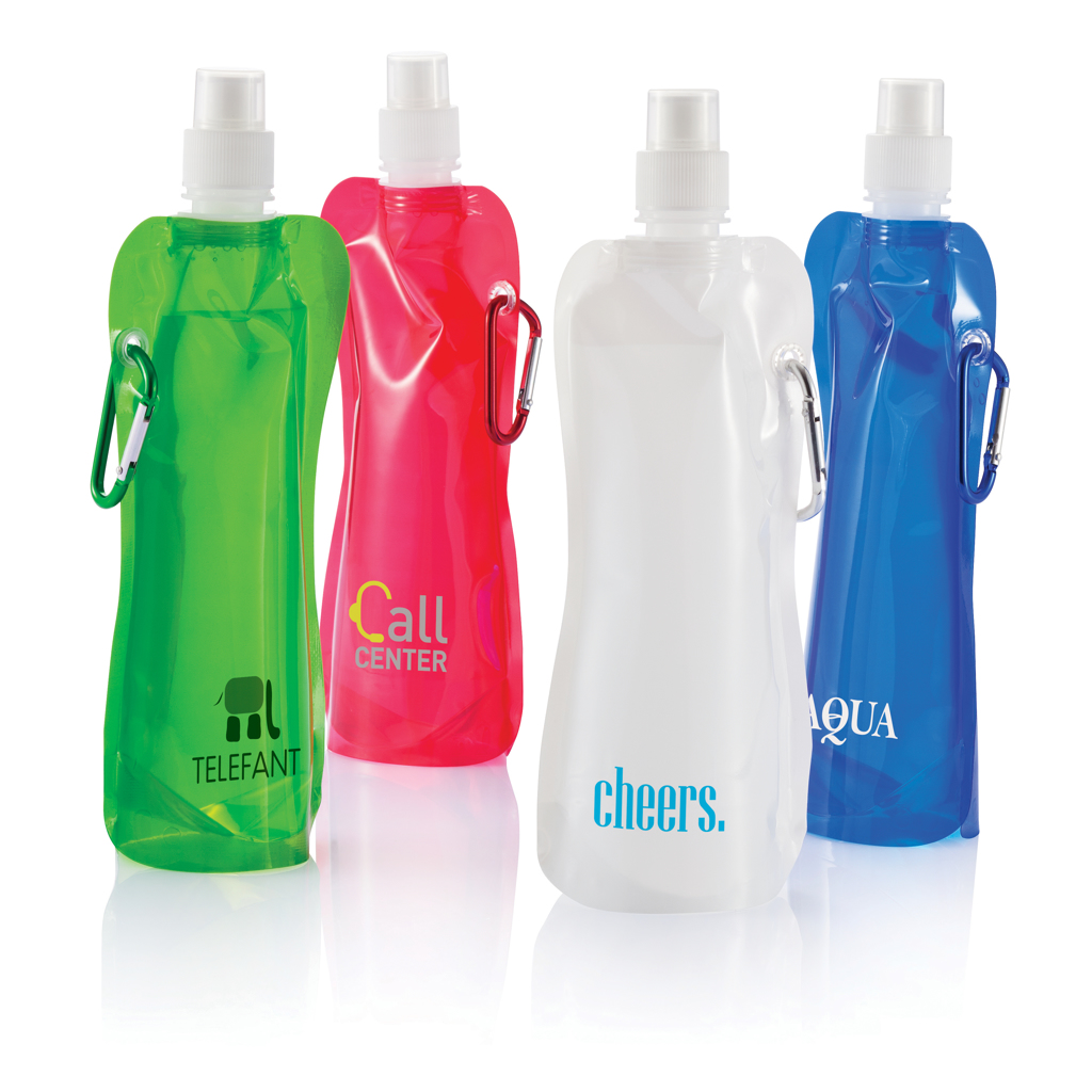 Faltbare Wasserflasche mit Karabiner