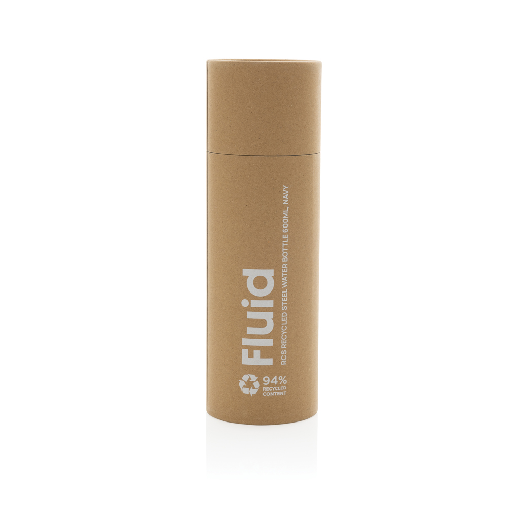 Fluid Flasche aus RCS-zertifiziert recyceltem Stahl, 600ml