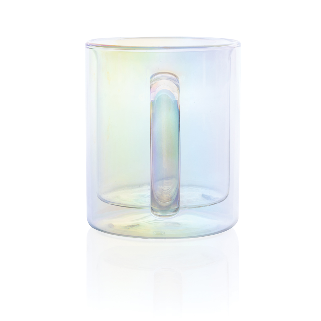 Doppelwandiger Deluxe-Becher aus galvanisiertem Glas