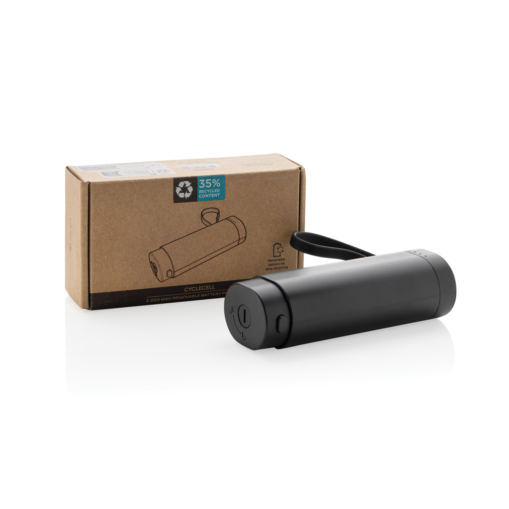 CycleCell 5000mah Powerbank mit herausnehmbarer Batterie