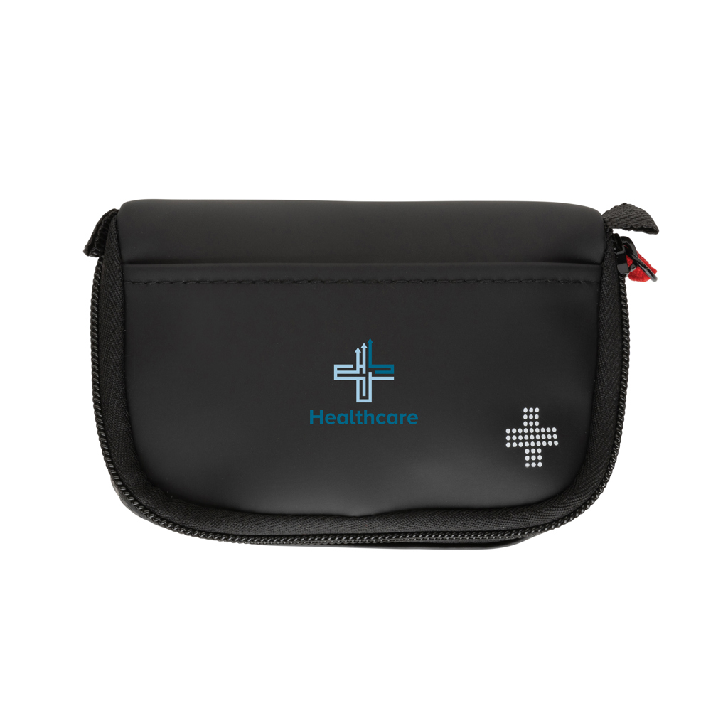 Kleines Erste-Hilfe-Set in RCS recycelter Nubuk-PU Tasche