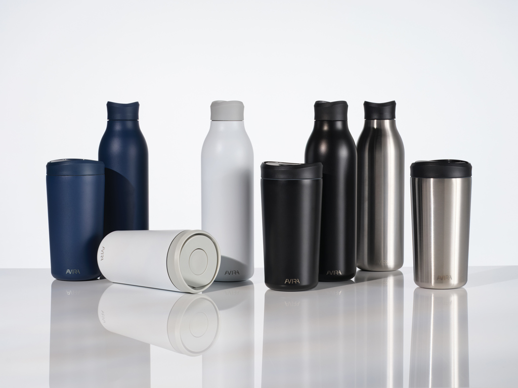 Avira Alix Klickbecher aus RCS rec. Stahl 400ml