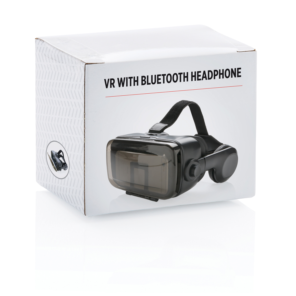 VR-Brille mit integriertem Kopfhörer VR-Brille mit integriertem Kopfhörer