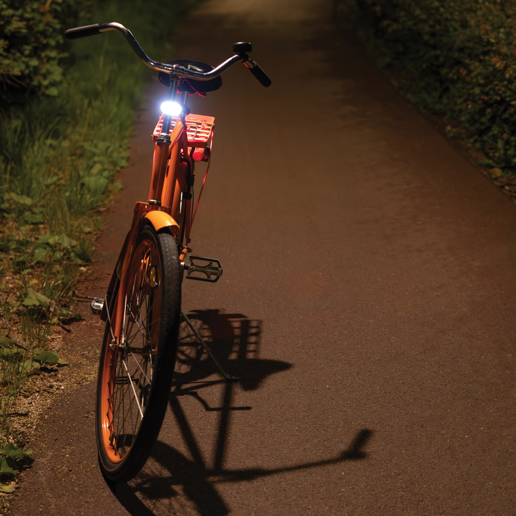 Lumino USB Fahrradlicht-Set aus RCS recyceltem Kunststoff