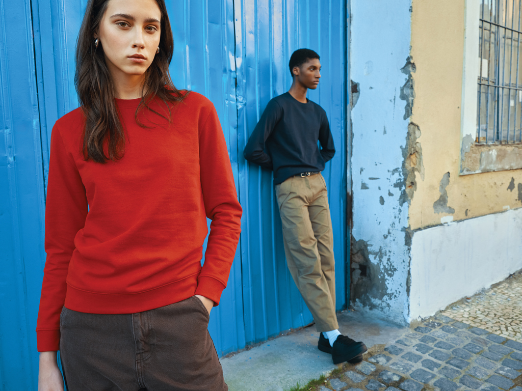 IQONIQ Zion Rundhals-Sweater aus recycelter Baumwolle IQONIQ Zion Rundhals-Sweater aus recycelter Baumwolle