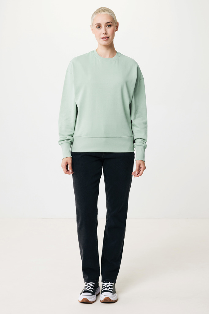IQONIQ Kruger Relax-Rundhals-Sweater aus recycelt. Baumwolle