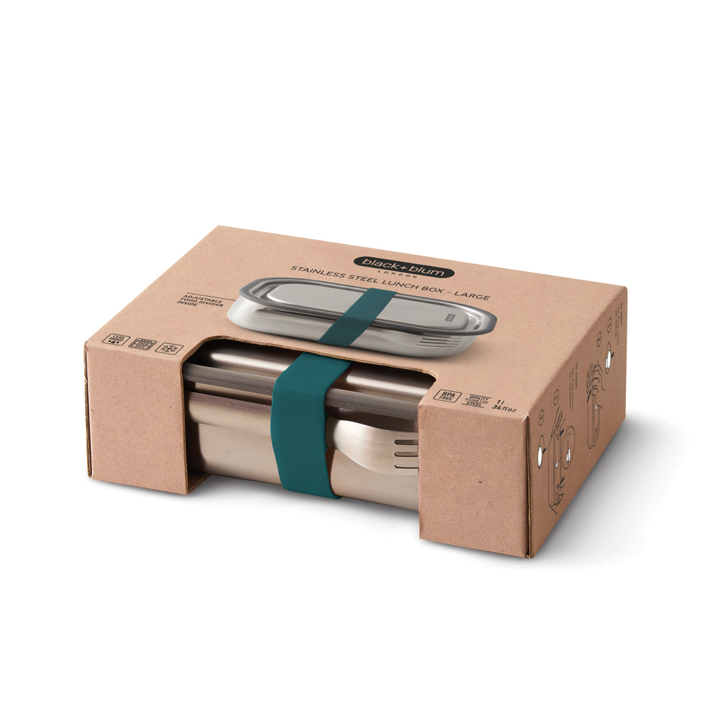 Black+Blum Stainless Steel Lunch Box groß Black+Blum Stainless Steel Lunch Box groß