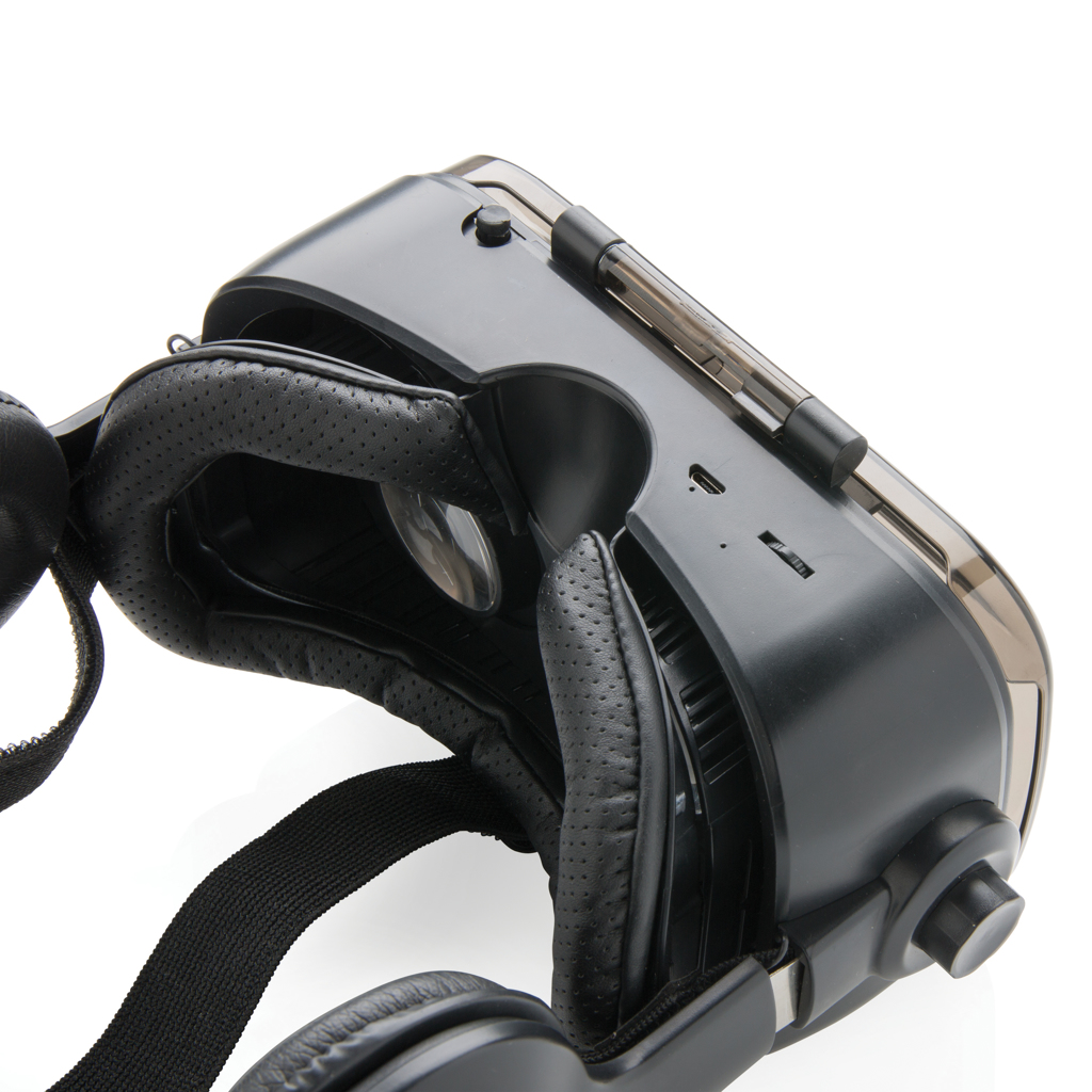 VR-Brille mit integriertem Kopfhörer VR-Brille mit integriertem Kopfhörer