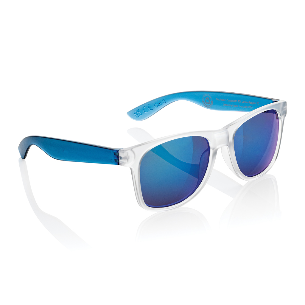 Gleam Sonnenbrille aus RCS rec. PC mit verspiegelten Gläsern