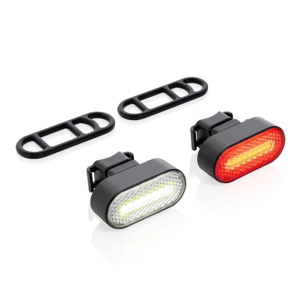 Lumino USB Fahrradlicht-Set aus RCS recyceltem Kunststoff