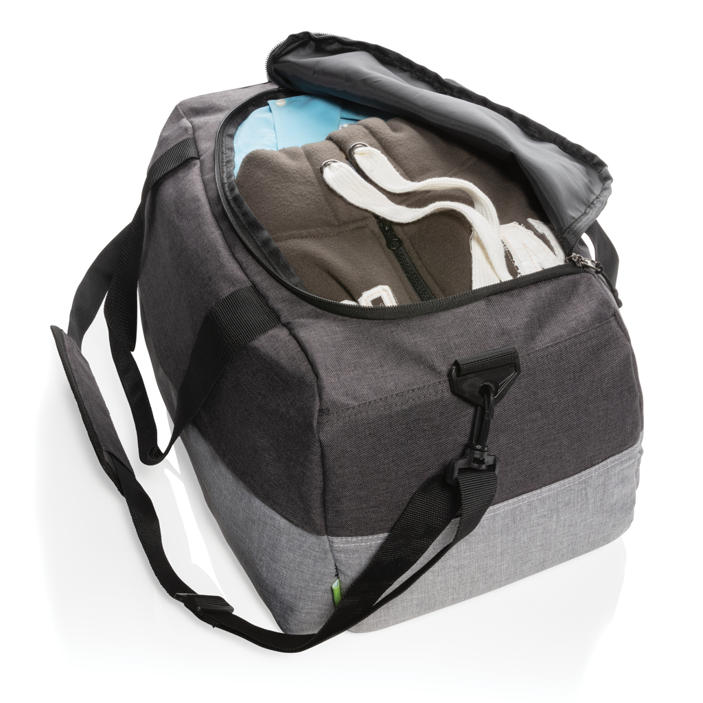 Duo Color RPET RFID Wochenendtasche, PVC-frei Duo Color RPET RFID Wochenendtasche, PVC-frei