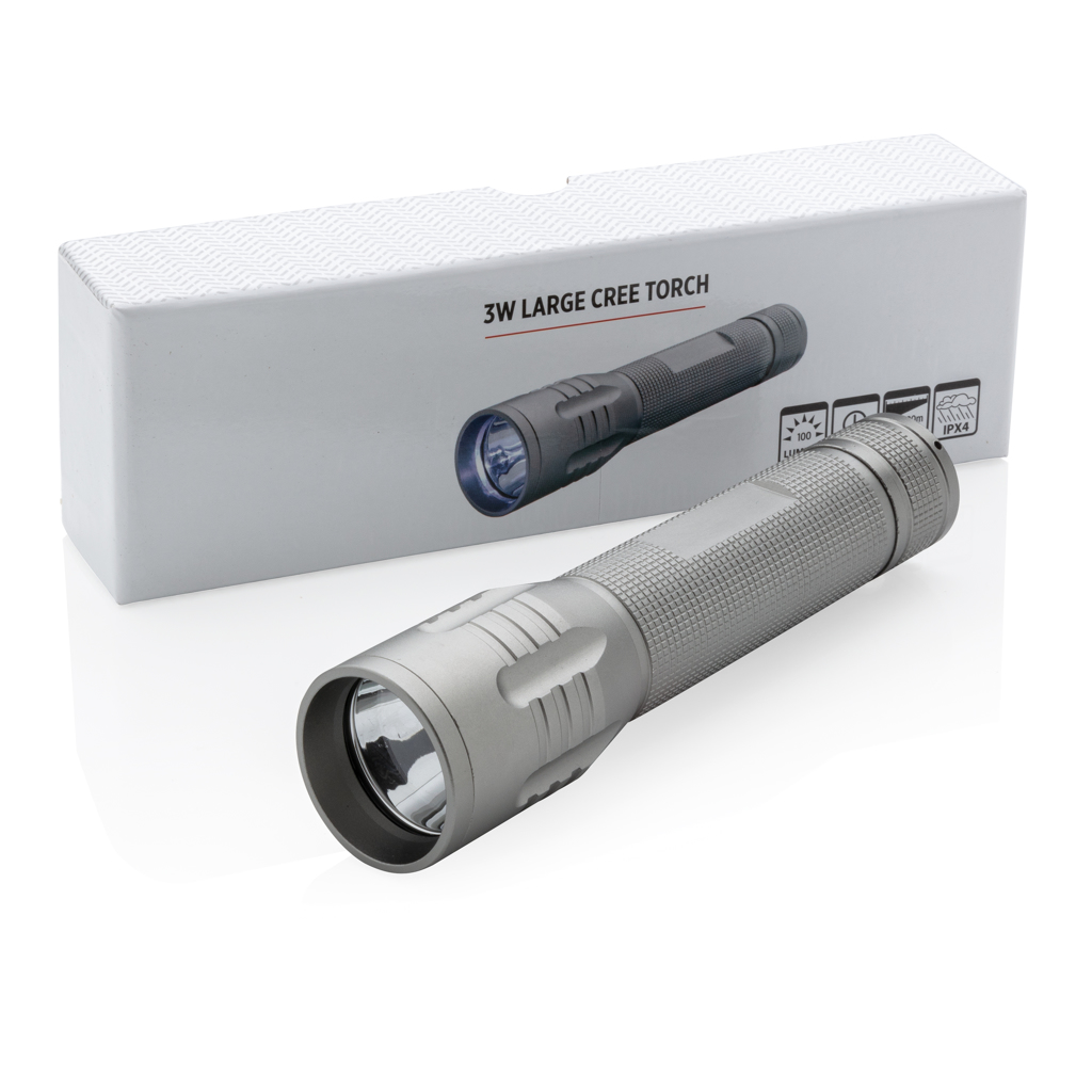 Große 3W Cree Taschenlampe Große 3W Cree Taschenlampe