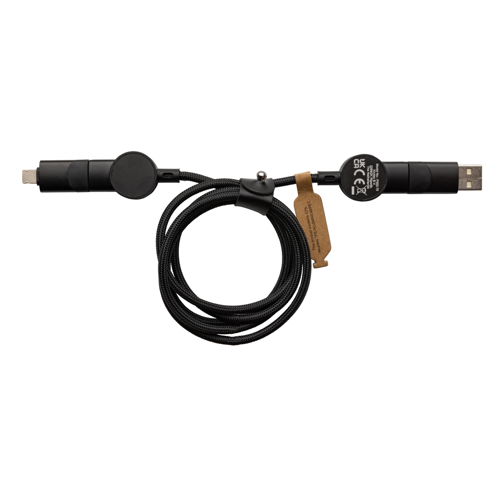 Oakland RCS rKunststoff 1,2m 6-in-1 Fast-Charging 45W Kabel