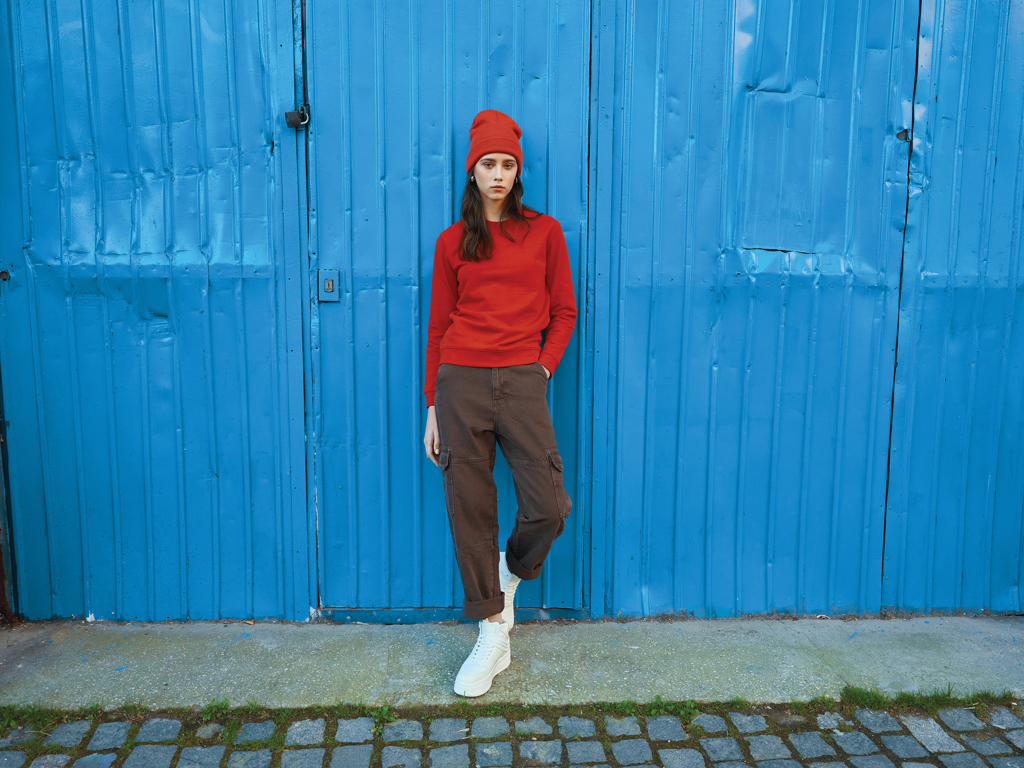 IQONIQ Zion Rundhals-Sweater aus recycelter Baumwolle IQONIQ Zion Rundhals-Sweater aus recycelter Baumwolle