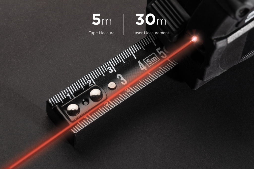 Gear X 5m Maßband mit 30m Laser