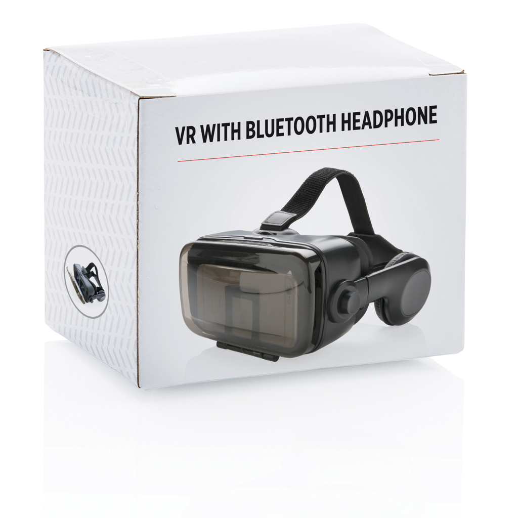 VR-Brille mit integriertem Kopfhörer VR-Brille mit integriertem Kopfhörer