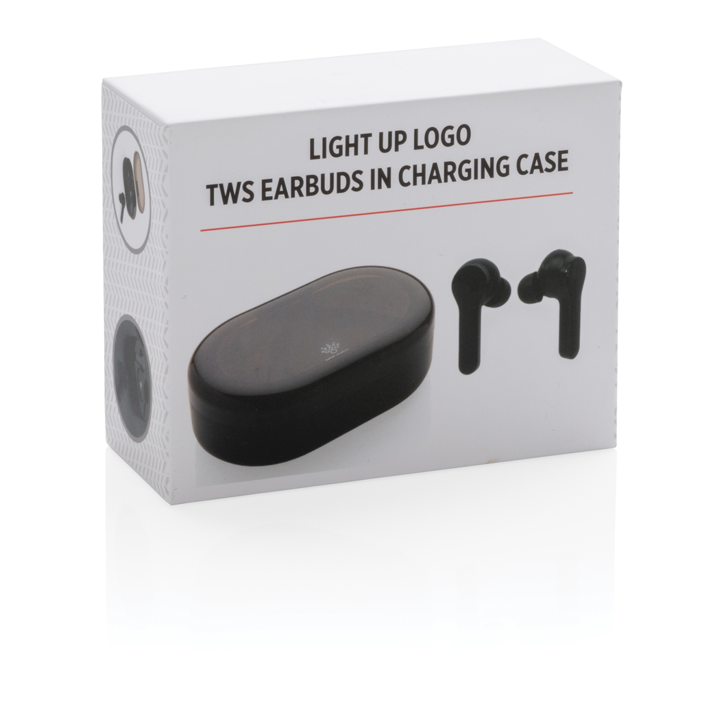 Light-Up Logo TWS Ohrhörer in Ladebox