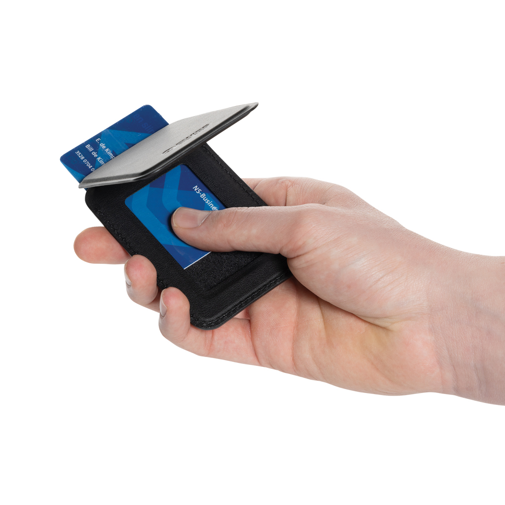 Magstand magnetische Handytasche mit Ständer aus RCS rec. PU