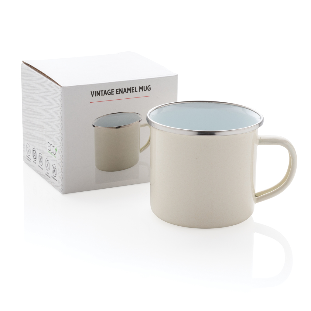 Vintage Emaille Becher