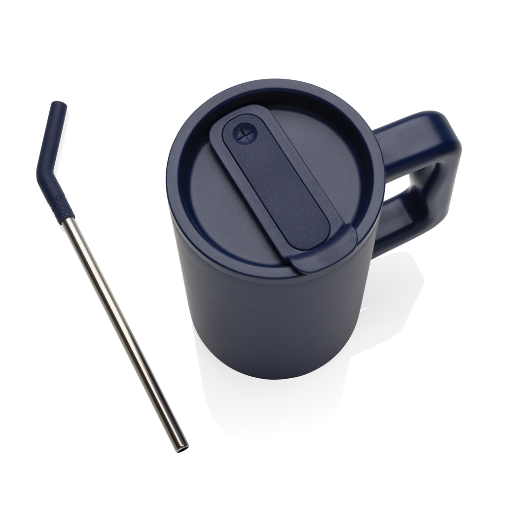 Cube Becher aus RCS recyceltem Stahl 800ml