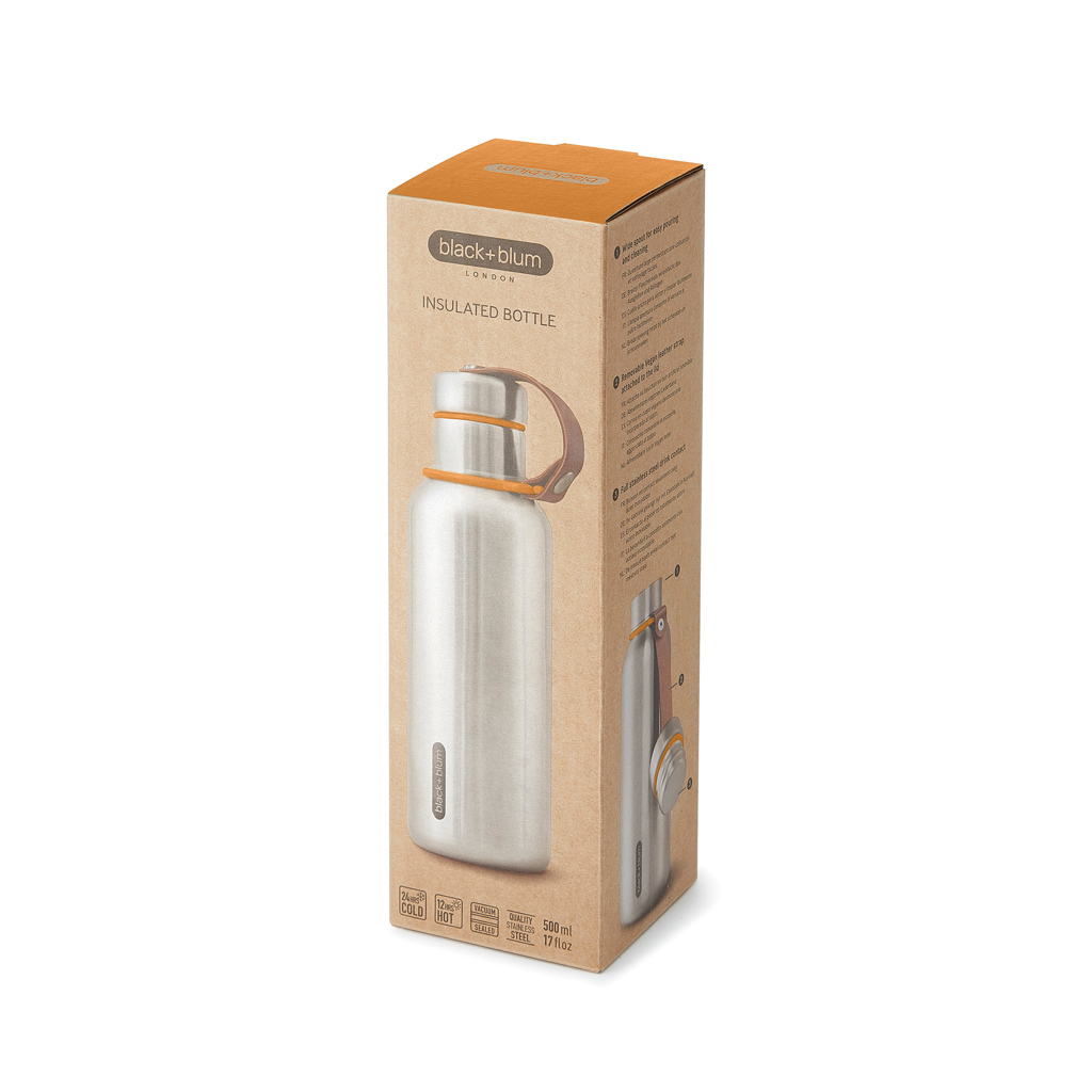Black+Blum isolierte Wasserflasche klein, 500ml Black+Blum isolierte Wasserflasche klein, 500ml