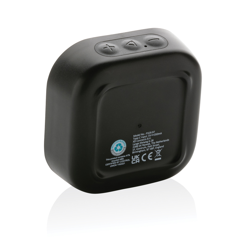 Soundbox 3W Lautsprecher aus RCS recyceltem Kunststoff